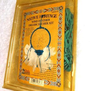Vintage 70s Tandy Leather Native Heritage Dreamcatcher Kit